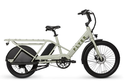 Flyer Via Electric Cargo Bicycle LongTail, Top Speed 20mph