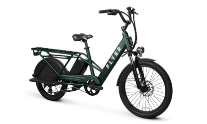 Flyer Via Pro Electric Cargo Bicycle LongTail, Top Speed 20mph
