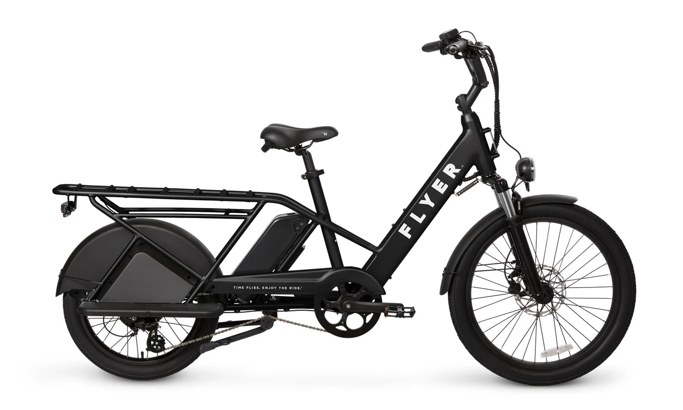 Flyer Via Pro Electric Cargo Bicycle LongTail Top Speed 20mph CasaBikes