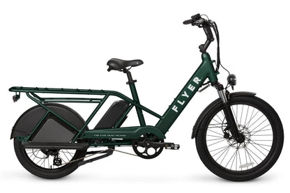 Flyer Via Pro Electric Cargo Bicycle LongTail, Top Speed 20mph