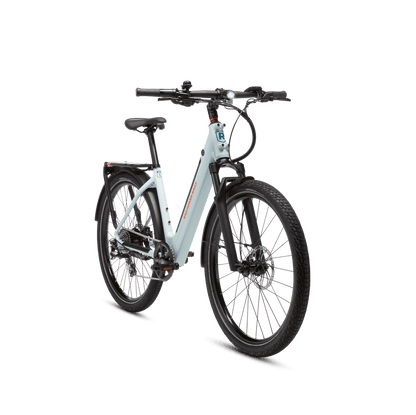 Right side angle of the RadKick 7-Speed in Arctic Blue