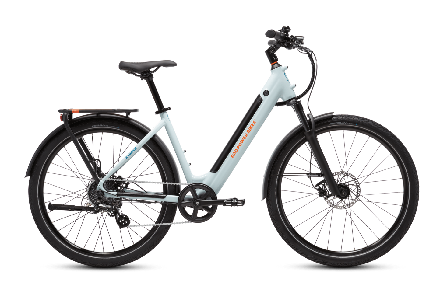 Right side of the RadKick 7-Speed in Arctic Blue