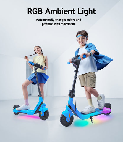 NAVEE K100 Max Kids E-scooter｜Find My｜Adjustable Heights｜15miles Eco-range｜12.4mph