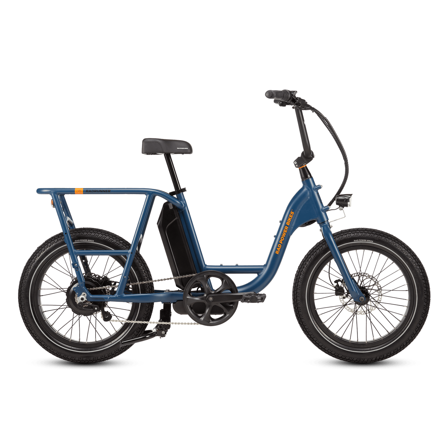 electric utility bicycle RadRunner™ Electric Cargo Utility Bike, top speed 20mph