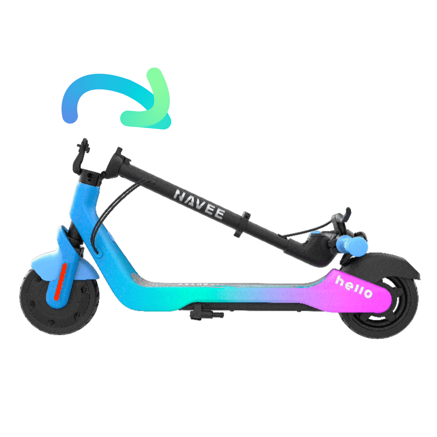 NAVEE K100 Max Kids E-scooter｜Find My｜Adjustable Heights｜15miles Eco-range｜12.4mph
