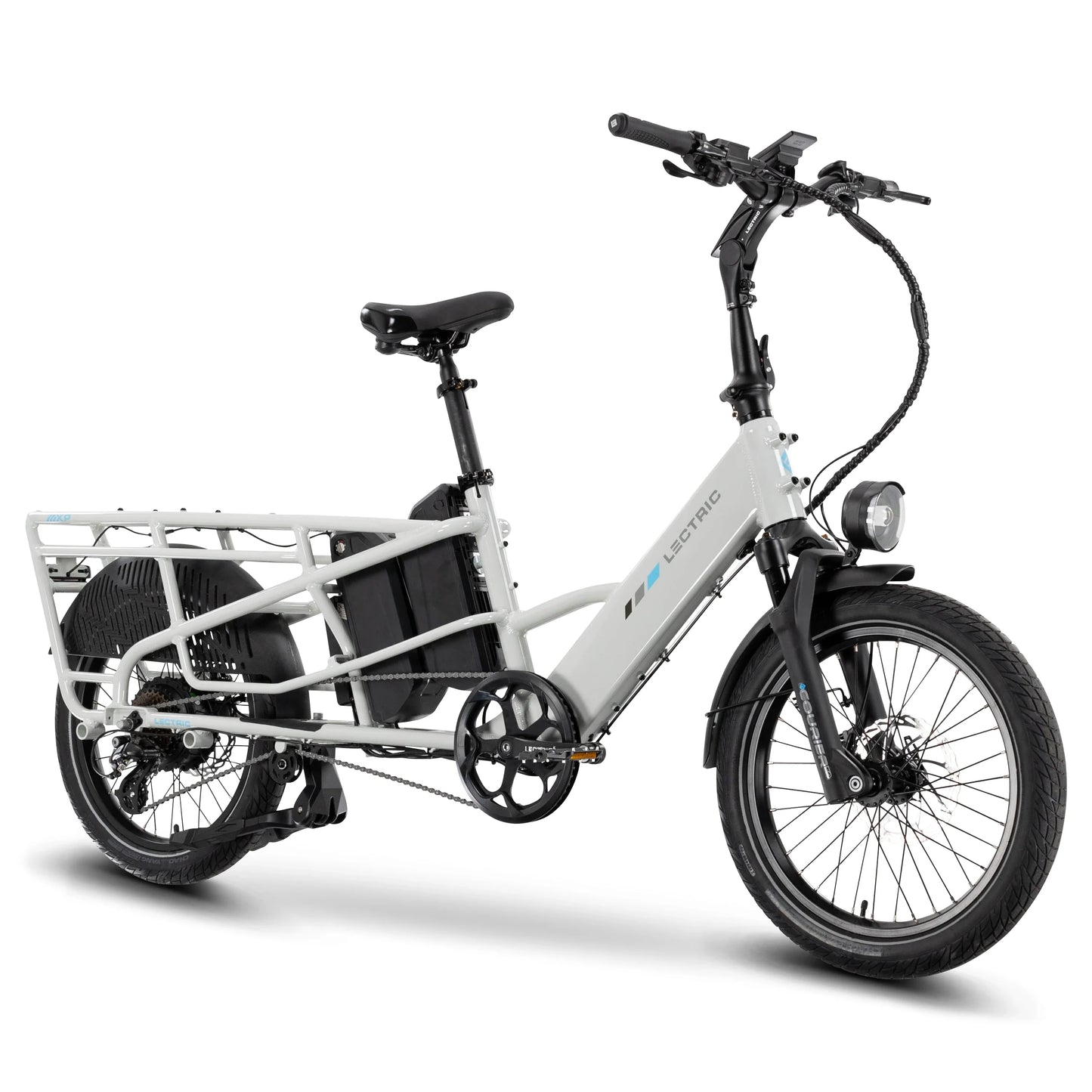 XPedition2 Stratus White Long-Range Dual-Battery eBike