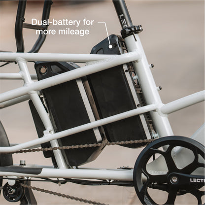 XPedition2 Stratus White Long-Range Dual-Battery eBike