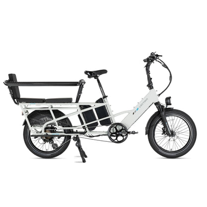 XPedition2 Stratus White Long-Range Dual-Battery eBike