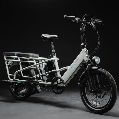 XPedition2 Stratus White Long-Range Dual-Battery eBike