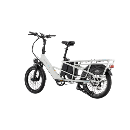 XPedition2 Stratus White Long-Range Dual-Battery eBike