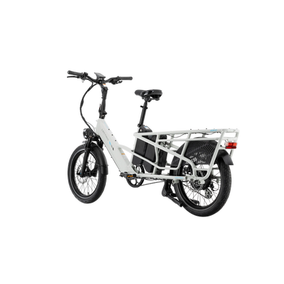 XPedition2 Stratus White Long-Range Dual-Battery eBike