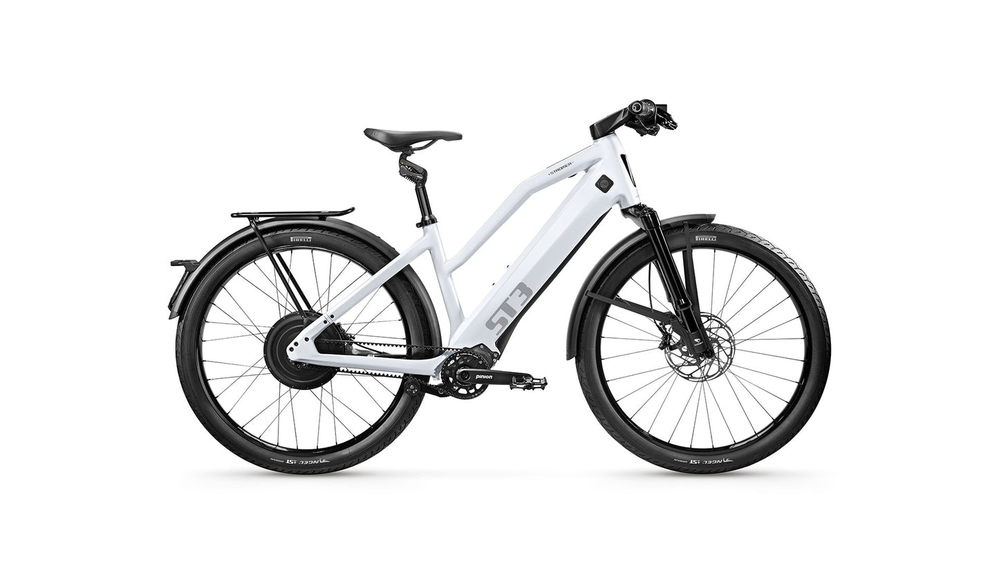 2025 Stromer ST3 Pinion Comfort Cool White, Top Speed 28mph