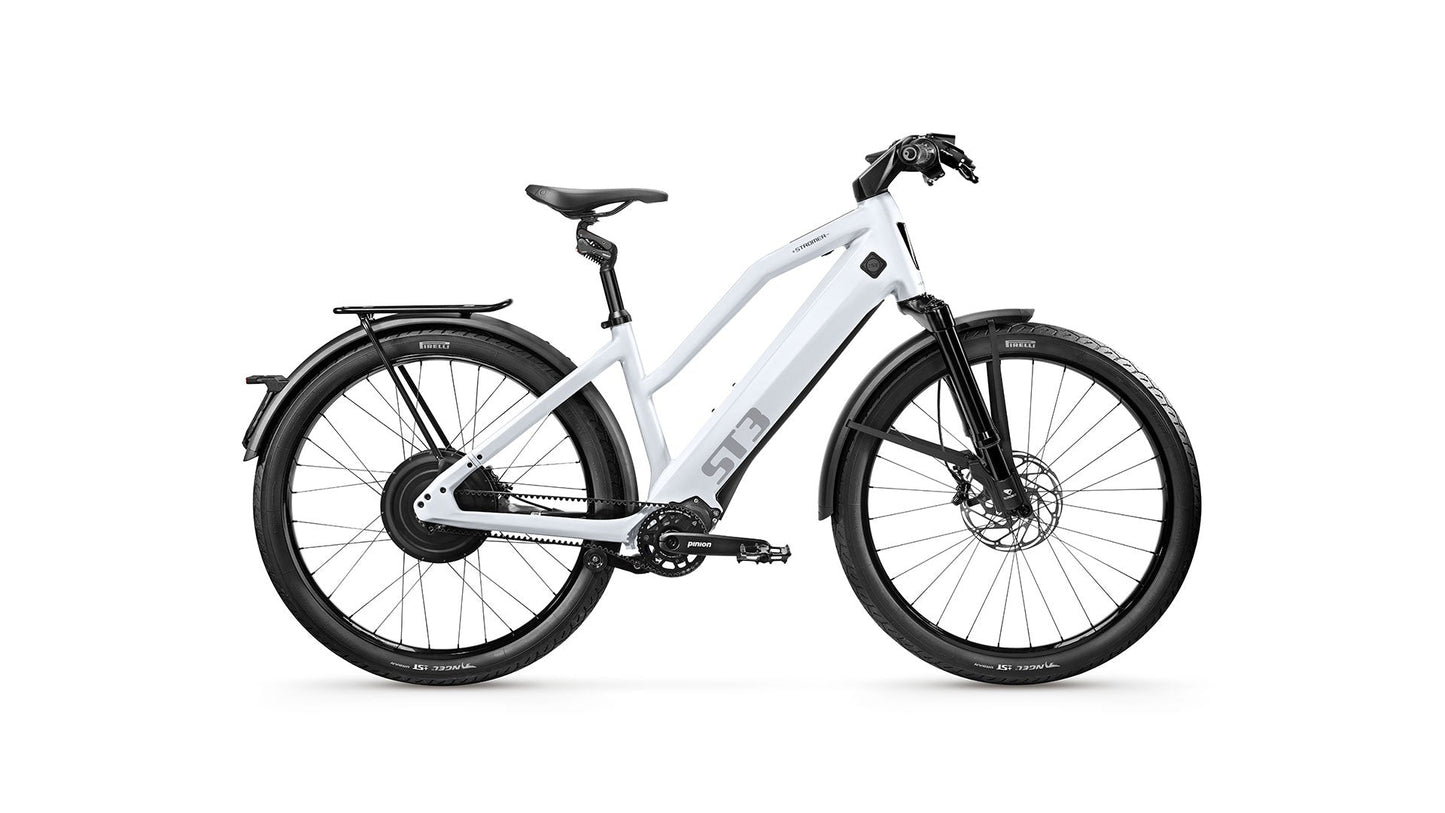 2025 Stromer ST3 Pinion Comfort Cool White, Top Speed 28mph