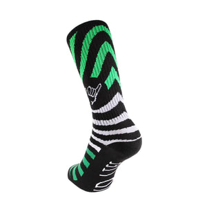 Zebra Shaka socks (one size fits most) GUD LIFE by Johny Salido