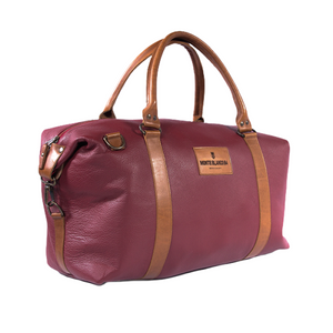 MONTEBLANCO04 LUMENI Full-Grain Leather Overnight/Weekend Travel Duffel Bag